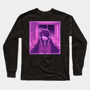 Mystery dream girl with Milky Way Long Sleeve T-Shirt